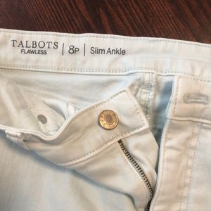2/$30 or 3/$40 Talbots Slim Ankle 8P sea glass